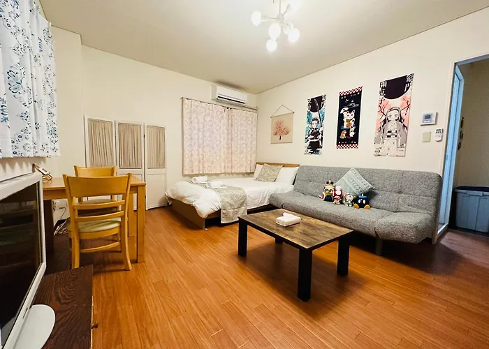 211Gblhouse,難波,道頓堀,黒門市場など主要観光地へすぐの好立地usjへもすぐ!駅から1分のおしゃれなお部屋!